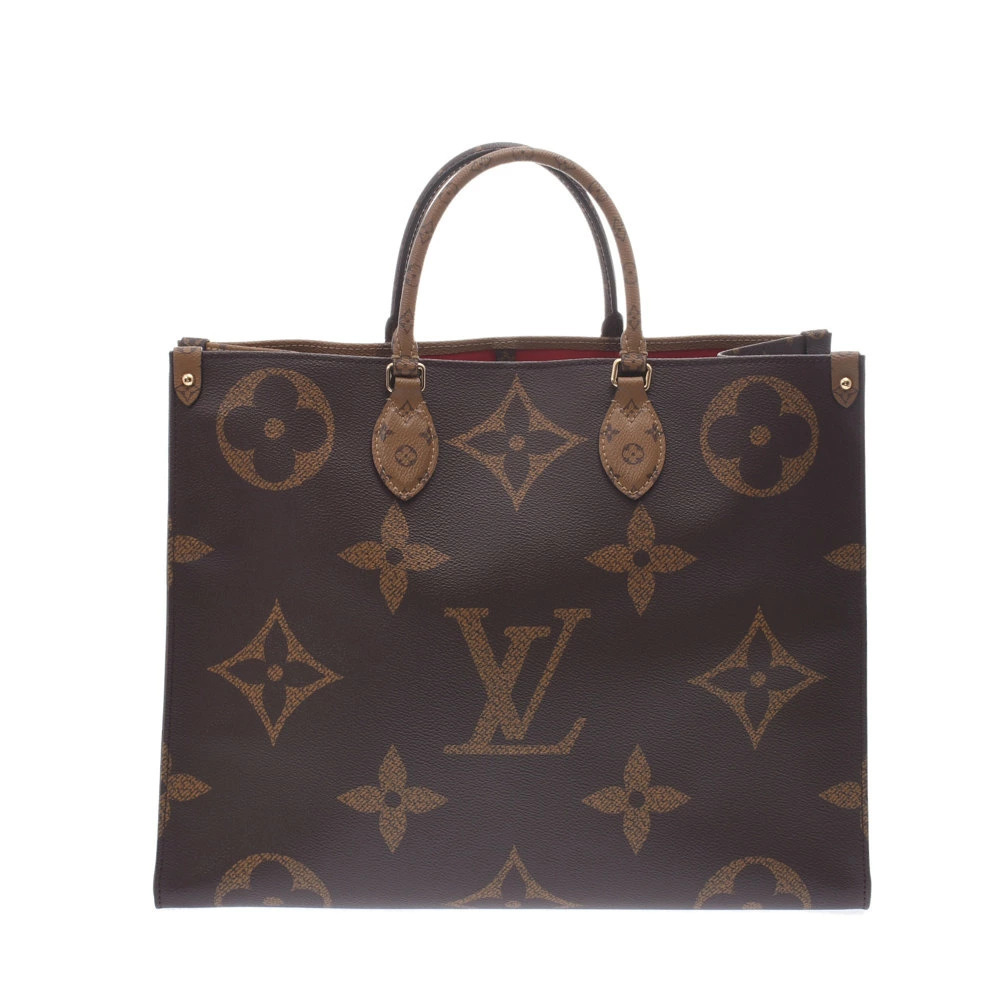 LOUIS VUITTON Giant Monogram OnTheGo Brown Reverse Canvas Tote Bag
